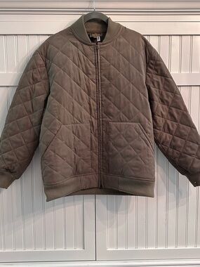 Kevin's Fine Outdoor Gear & Apparel Quilted Bomber Jacket - Brown XS